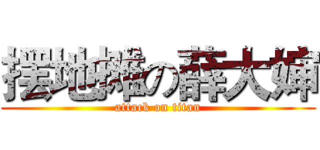 摆地摊の薛大婶 (attack on titan)