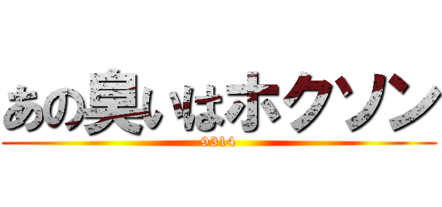 あの臭いはホクソン (9314)