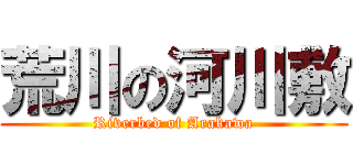 荒川の河川敷 (Riverbed of Arakawa)