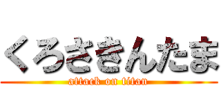 くろさきんたま (attack on titan)