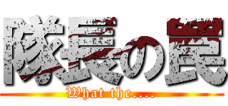 隊長の罠 (What the....)