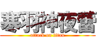 寒羽神夜蕾 (attack on titan)