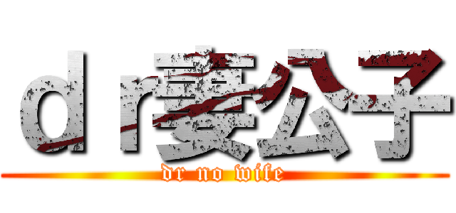 ｄｒ妻公子 (dr no wife)