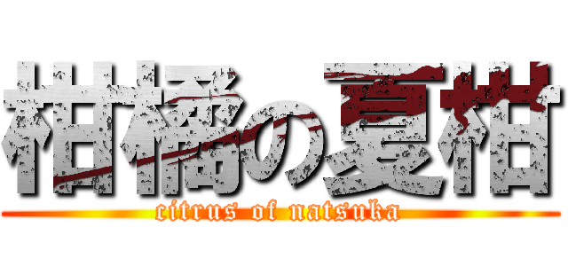 柑橘の夏柑 (citrus of natsuka)