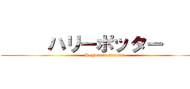      ハリーポッター      (Hogwarts student)