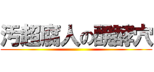 汚超腐人の醗酵穴 ()