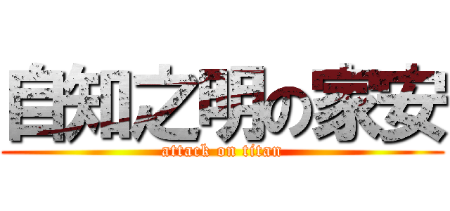 自知之明の家安 (attack on titan)