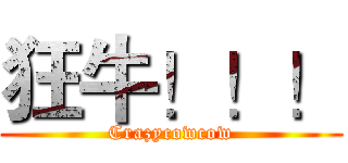 狂牛！！！ (Crazycowcow)