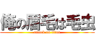 俺の眉毛は毛虫 (attack on titan)