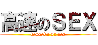 高速のＳＥＸ (kousoku on sex)