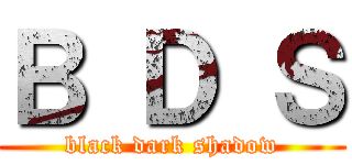 Ｂ Ｄ Ｓ (black dark shadow)