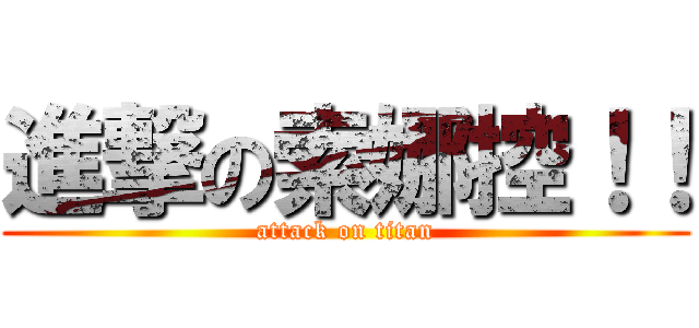 進撃の索娜控！！ (attack on titan)