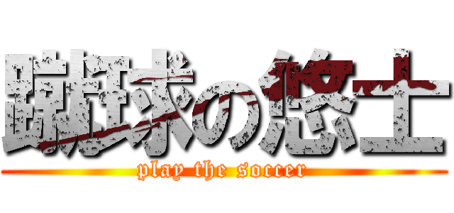 蹴球の悠士 (play the soccer)