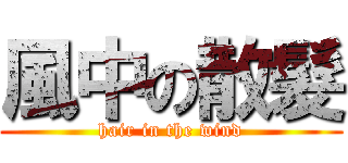 風中の散髮 (hair in the wind)