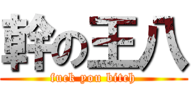 幹の王八 (fuck you bitch)