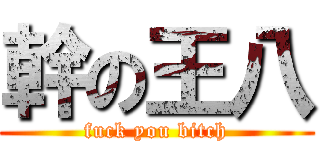 幹の王八 (fuck you bitch)