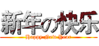 新年の快乐 (Happy New Year)