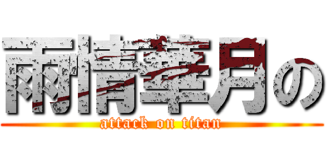 雨情華月の (attack on titan)