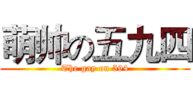 萌帅の五九四 (The gay on 594)