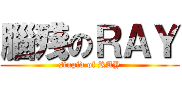腦殘のＲＡＹ (stupid of RAY)
