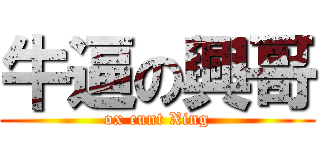 牛逼の興哥 (ox cunt Xing)