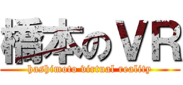 橋本のＶＲ (hashimoto virtual reality)