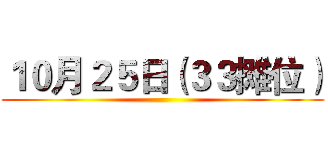 １０月２５日（３３摊位） ()