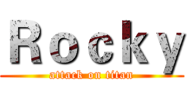Ｒｏｃｋｙ (attack on titan)