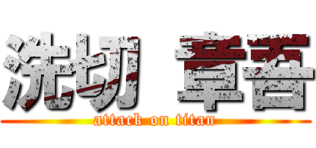 洗切 章吾 (attack on titan)