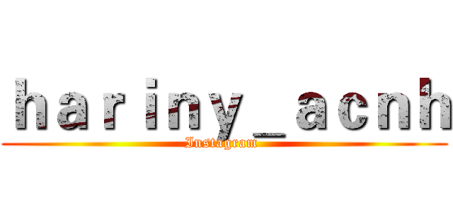 ｈａｒｉｎｙ＿ａｃｎｈ (Instagram )