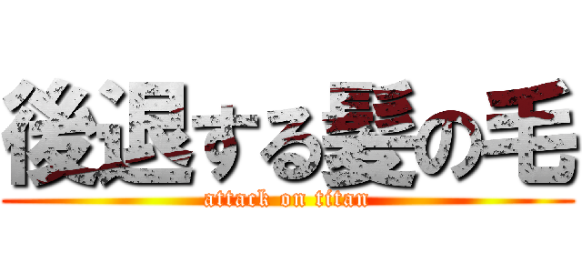 後退する髪の毛 (attack on titan)