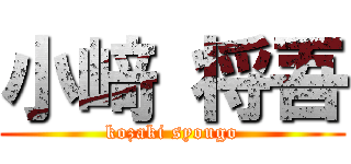 小﨑 将吾 (kozaki syougo)