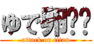 ゆで卵⭐️ (attack on titan)