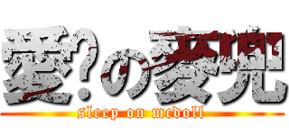 愛睏の麥兜 (sleep on mcdoll)