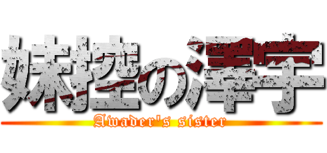 妹控の澤宇 (Awader\'s sister)