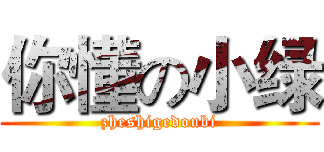 你懂の小绿 (zheshigedoubi)