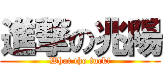 進撃の兆陽 (What the fuck!)