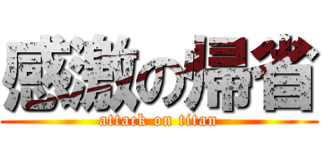 感激の帰省 (attack on titan)