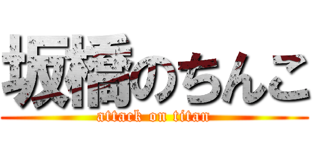 坂橋のちんこ (attack on titan)