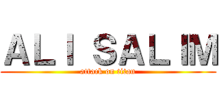 ＡＬＩ ＳＡＬＩＭ (attack on titan)