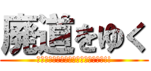 廃道をゆく (日本全国の「棄てられた道路」を辿る!!)