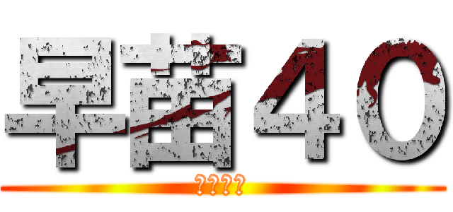 早苗４０ (自称歌姫)