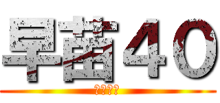 早苗４０ (自称歌姫)