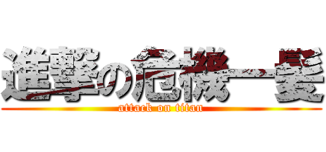 進撃の危機一髪 (attack on titan)