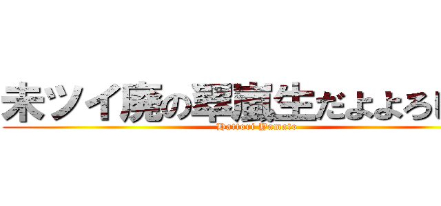 未ツイ廃の翠嵐生だよよろしくね (Hattori Yamato)