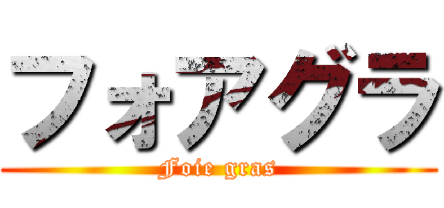 フォアグラ (Foie gras)