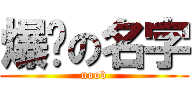爆髒の名字 (noob)