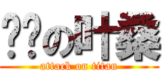 进击の叶桑 (attack on titan)