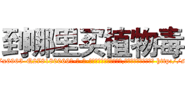 到哪里买植物毒 (到哪里买植物毒【电-186x2687x6963-Q278180069元-吉-药-业】我们做的是长期生意,靠的是老客户长期支持 http://sngk.net/qTAgvO
)
