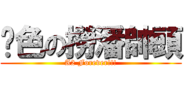 耍色の撈潘帥頭 (A2 Forever!!!)